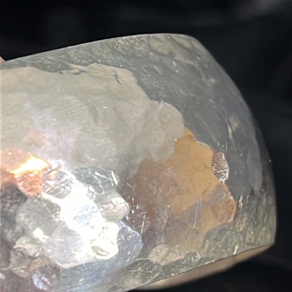 Beautiful Hammered Sterling Cuff Bracelet - Picture 5 of 8